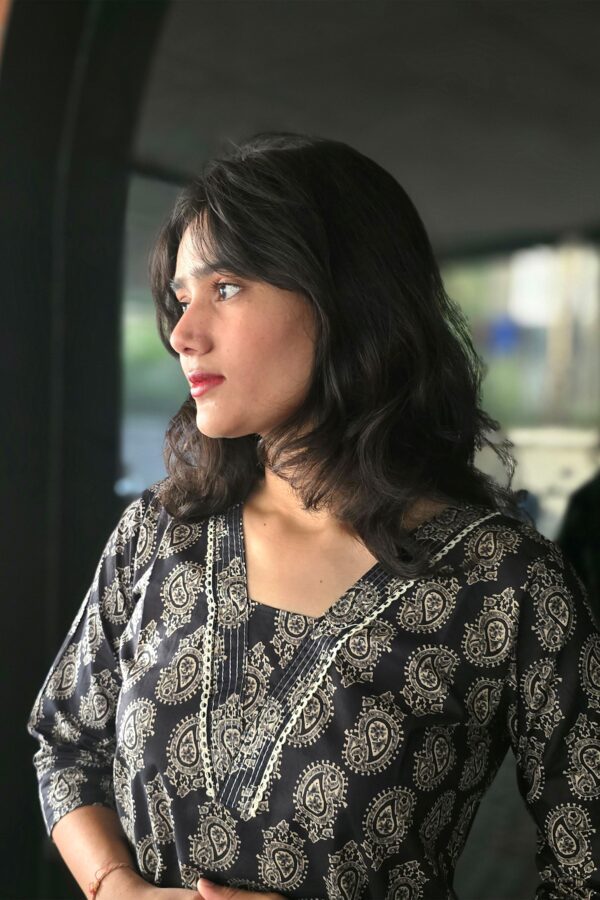 Midnight Simplicity Kurti