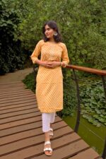 Sunkissed Leheriya Kurti
