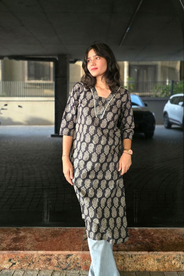 Midnight Simplicity Kurti