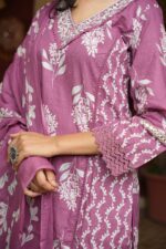 Meher ‑ Mauve Chikankari Grace