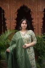 Plus ‑ Meadow Green Anarkali