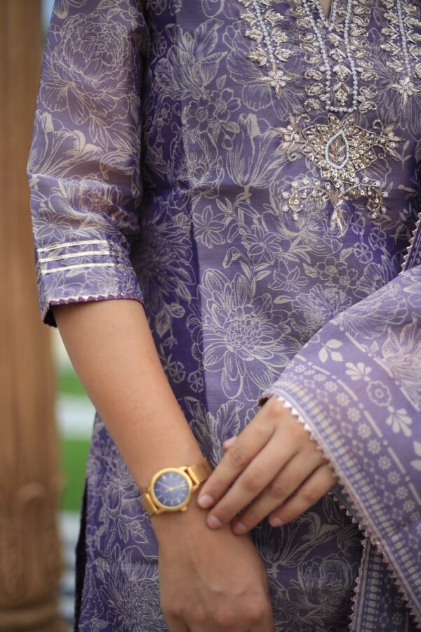 Intricate Floral Kurti Set