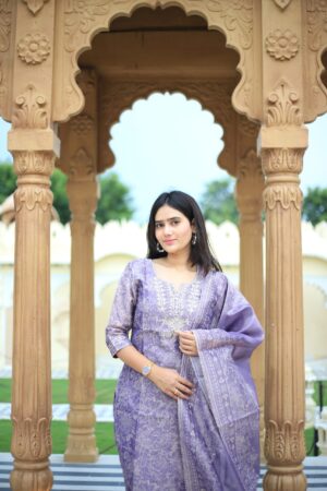 Intricate Floral Kurti Set