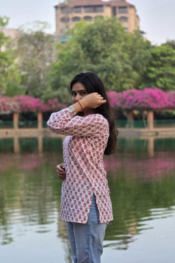 Blush Petal Corset Kurti
