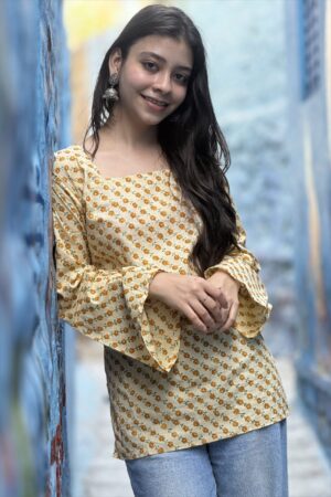 Golden Dune Corset Kurti