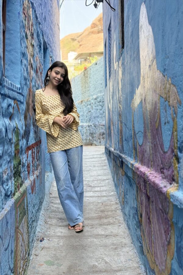 Golden Dune Corset Kurti