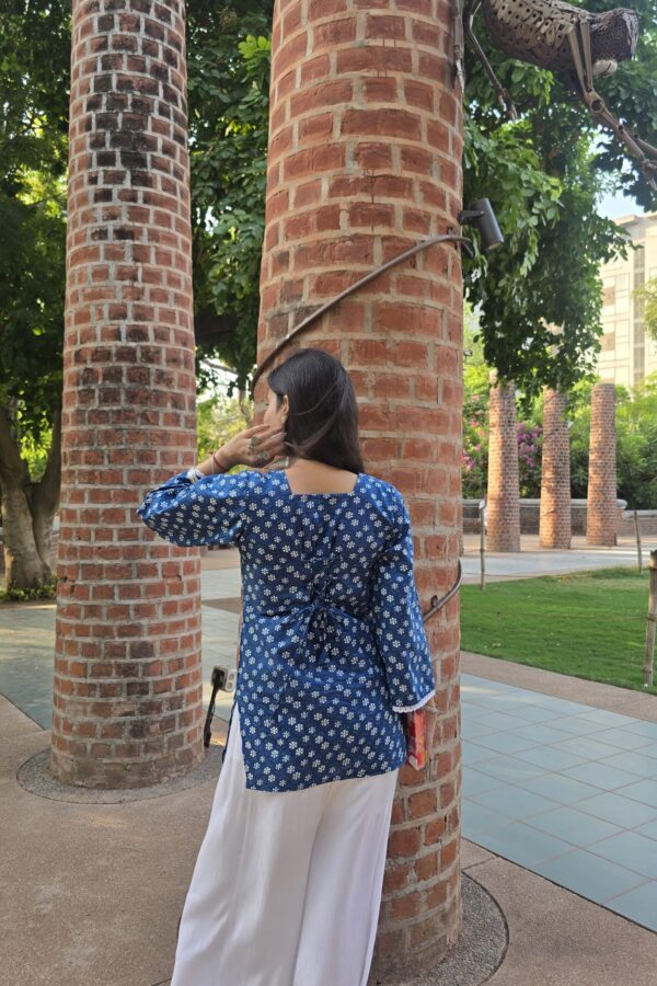 Indigo Charm Corset Kurti