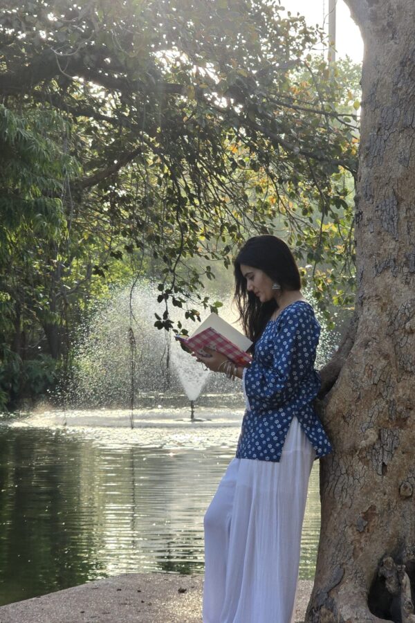 Indigo Charm Corset Kurti