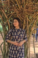 Indigo Handblock Print Button - Front Coord Set