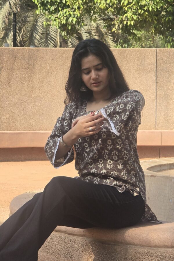 Mocha Muse Corset Kurti