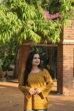 Mustard Glow Corset Kurti