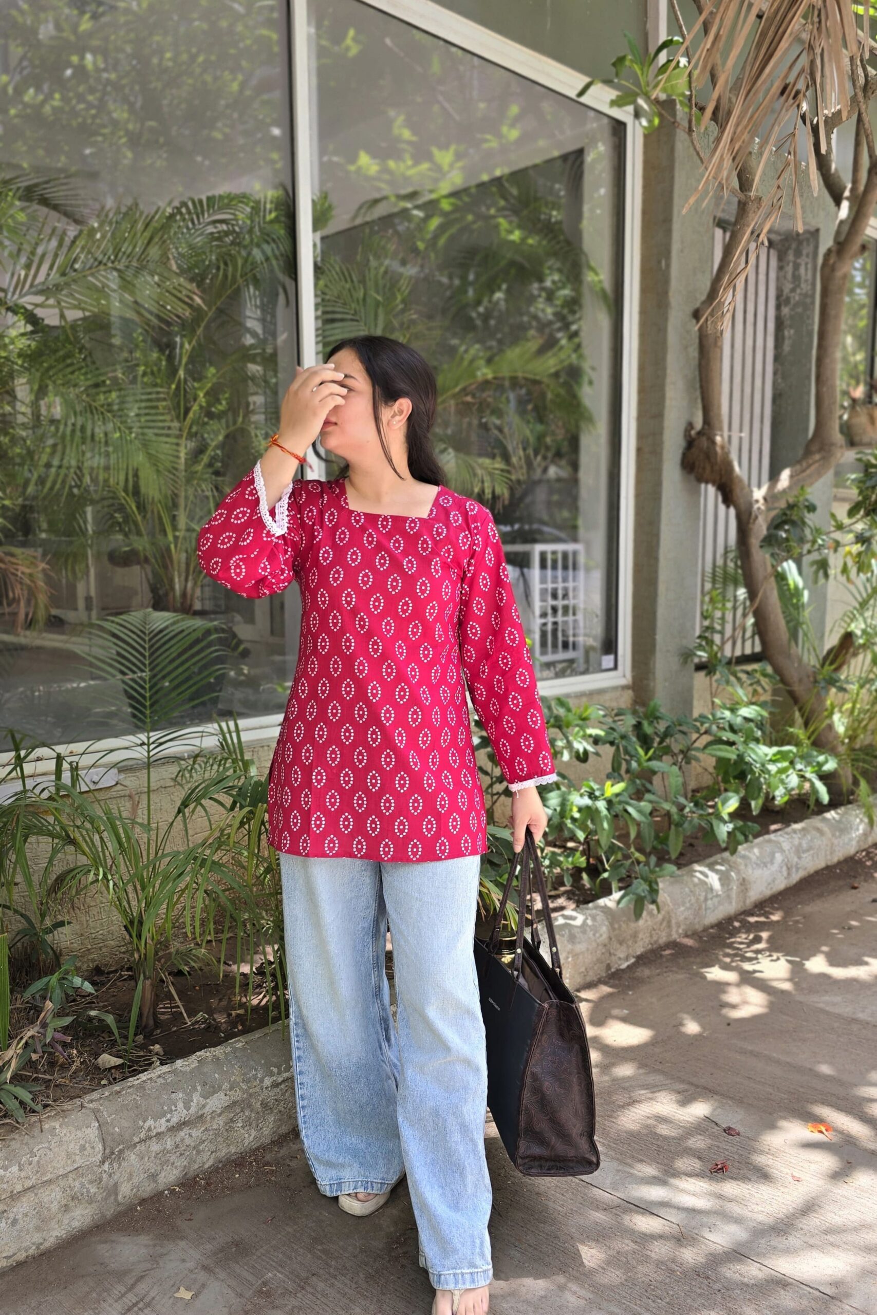 Ruby Bloom Corset Kurti-3