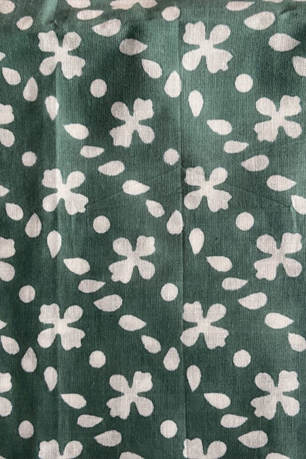 Sage Blossom Printed Cotton Kurti