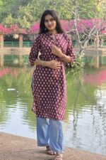 Winewood Buti Cotton Kurti